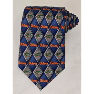 Florida Gators Silk 4" Tie‎ Blue Logo All Over Print Eagles Mens 57"